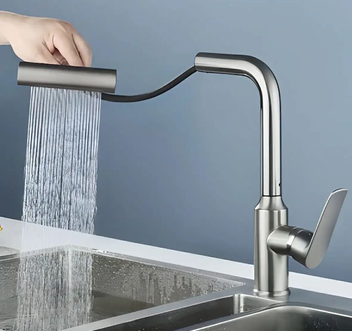 شیر ظرفشویی چهار حالته شاوری لوکس شیلنگ دار