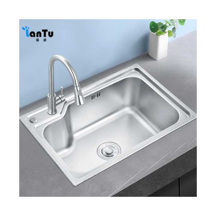 سینک ظرفشویی تک لگن مدل کلاسیک ابعاد 68*44