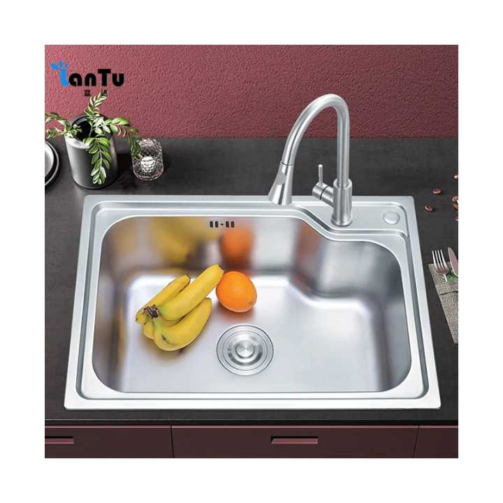 سینک ظرفشویی تک لگن مدل کلاسیک ابعاد 68*44